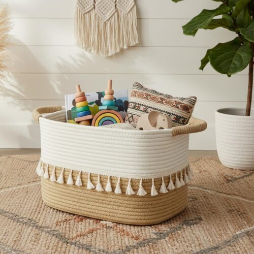Woven Storage Basket Set for Home Organization