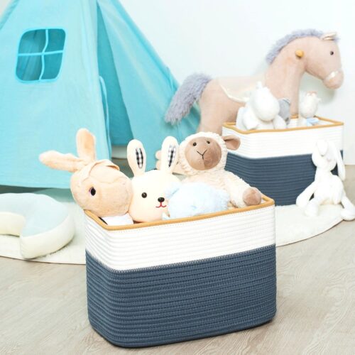 Decorative Storage Cube Basket for Shelves