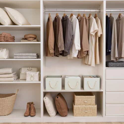 Fabric Storage Basket for Closet Organization
