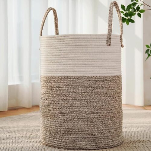 Woven Laundry Storage Basket for Home
